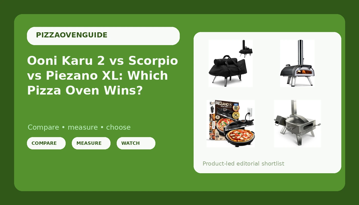 Ooni Karu 2 vs Scorpio vs Piezano XL: Which Pizza Oven Wins?