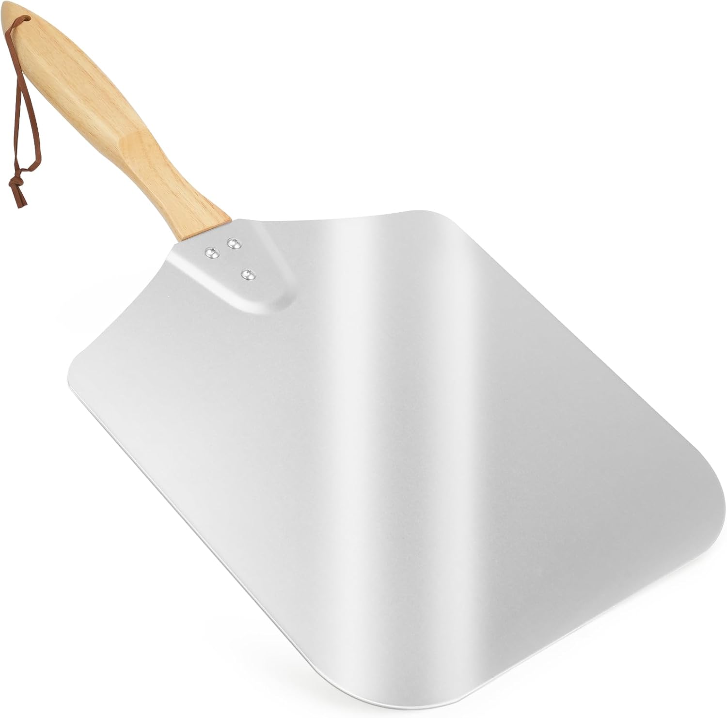 Skyflame 14-Inch x 16-Inch Aluminum Pizza Peel with Wooden Handle