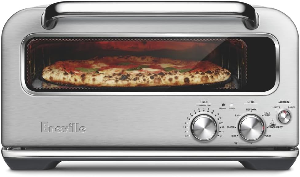 Breville BPZ820BSS Smart Oven Pizzaiolo, Brushed Stainless Steel