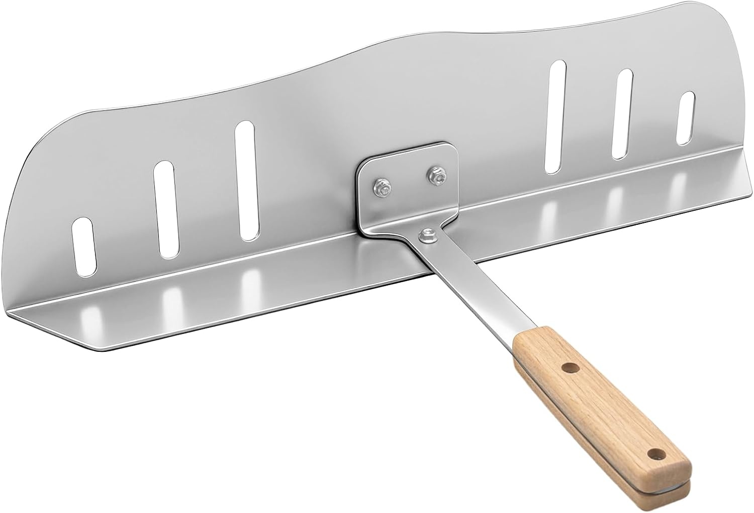 Stainless steel pizza oven baffle door, 16 by 4 inches